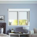 Ver imagem 3 de Janela de Alumínio Veneziana 120x120cm com Persiana Black Out Integrada Lucasa Alumínio Branco