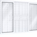 Ver imagem 4 de Janela de Alumínio Veneziana Central 4 Folhas Móveis 2 Fixas com Grade 100x150cm Lucasa Eccellente B