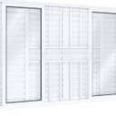 Ver imagem 4 de Janela de Alumínio Veneziana 100x200cm 4 Folhas Móveis 2 Fixas com Grade e Vidro Lucasa Eccellente 