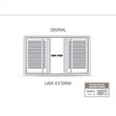 Ver imagem 4 de Janela Veneziana Alumínio Central 4 Folhas Móveis 2 Fixas Lucasa Eccellente 100x150cm Branco