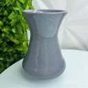 Ver imagem 4 de Vaso centro de mesa médio cinza de cerâmica decorativo