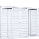 Ver imagem 3 de Janela de Alumínio Veneziana 120x150cm 4 Folhas Móveis 2 Fixas com Vidro Lucasa Eccellente Branco Ul