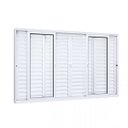 Ver imagem 2 de Janela de Alumínio Veneziana 120x200cm 4 Folhas Móveis 2 Fixas com Vidro Lucasa Eccellente 