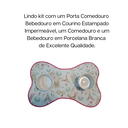 Ver imagem 3 de Bebedouro e Comedouro Porcelana Pequeno Para Pet Filhote ou de Pequeno Porte
