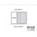 Ver imagem 4 de Janela Veneziana Alumínio Lateral 2 Folhas Móveis 1 Fixa Lucasa Eccellente 100x150cm Branco