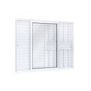 Ver imagem 1 de Janela Veneziana Alumínio Lateral 3 Folhas Eccellente 100x150cm Lucasa Branco