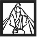 Ver imagem 1 de Quadro de Parede Nossa Senhora das Graças.