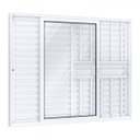 Ver imagem 3 de Janela Veneziana Alumínio de Correr Lateral 3 Folhas Eccellente 120x150cm Lucasa Branco