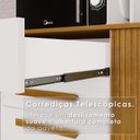 Ver mais imagens de Armário de Cozinha Compacta 6 Portas 2 Gavetas com Bancada e Nichos Branca Catar 200cm