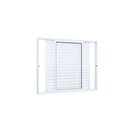 Ver imagem 1 de Janela Veneziana Alumínio Lateral 3 Folhas Móveis Lucasa Eccellente 100x150cm Branco