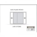 Ver imagem 5 de Janela Veneziana Alumínio Lateral 3 Folhas Móveis Lucasa Eccellente 100x150cm