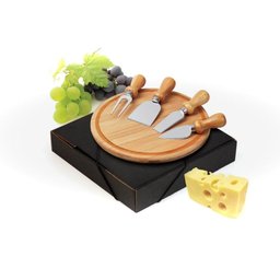 Conjunto Kit para Queijo em Bambu e Inox Córdoba 5 Peças Welf - 2