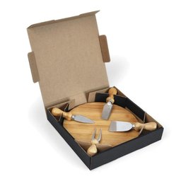 Conjunto Kit para Queijo em Bambu e Inox Córdoba 5 Peças Welf - 4
