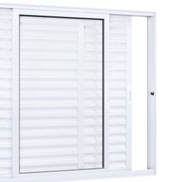 Janela de Aluminío Veneziana 120x150cm 3 Folhas Móveis Lucasa Eccellente - 4