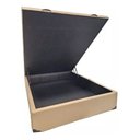 Ver imagem 1 de Base Box Baú Casal 1,38 X 1,88 Chapa Compensado Cor Bege Corino
