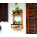 Ver imagem 4 de Jardim e Horta Vertical 1 Floreira Cachepô e 1 Prateleira