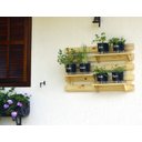 Ver imagem 3 de Kit 6 Vasos AutoIrrigáveis Preto Horta Vertical 3 prateleiras