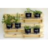 Kit 6 Vasos AutoIrrigáveis Preto Horta Vertical 3 prateleiras - 1
