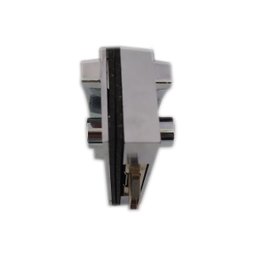 Fechadura 3530 bico de papagaio para porta de correr + contra fechadura 3534 v/v - Cromado - 2