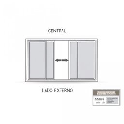 Janela de Alumínio de Correr 100x150cm 2 Folhas Móveis 2 Fixas com Vidro Lucasa Eccellente Branco - 4 Janela de Alumínio de Correr 100x150cm 2 Folhas Móveis 2 Fixas com Vidro Lucasa Eccellente Branco - 4
