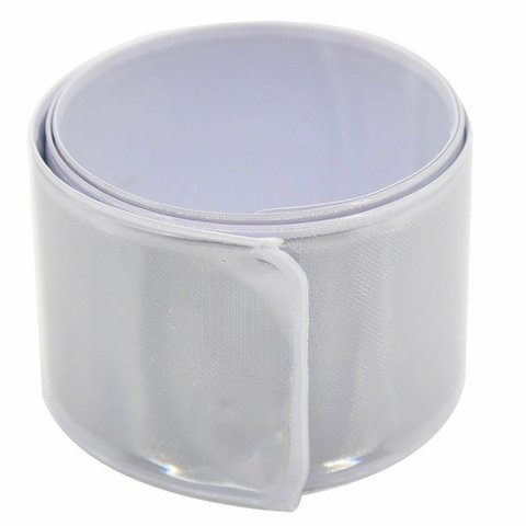 Pulseira Faixa Refletiva Sinalizadora Braço Perna - Cinza Fluorescente:cinza Fluorescente