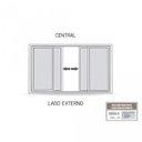 Ver imagem 4 de Janela de Alumínio de Correr 120x200cm 2 Folhas Móveis 2 Fixas com Vidro Lucasa Eccellente