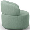 Ver imagem 6 de Kit 02 Poltronas Giratória Orgânica para Sala de Estar Living Helena L02 Linho Verde Menta - Lyam