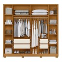 Ver imagem 5 de Guarda Roupa Casal 237cm com Espelho Vinna A02 Off/cinamomo - Mpozenato