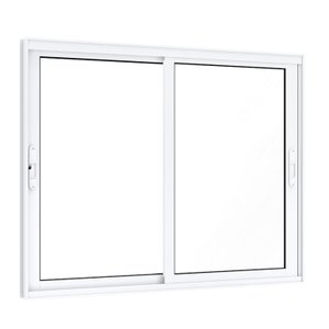 Janela de Aluminío de Correr 100x150cm 2 Folhas Móveis com Grade e Vidro Lucasa Eccellente