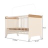 Kit Quarto Infantil Completo Guarda-roupas Cômoda e Berço Doçura Off-white/savana - 5