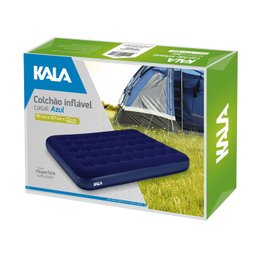 COLCHÃO DE CASAL INFLÁVEL AZUL KALA - 2