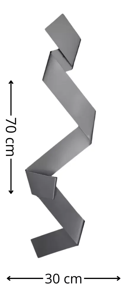 Ver imagem 2 de Escultura Parede Decoração Salas Hall Escadas Escritório Exclusivo no Brasil Home Decor Prateado