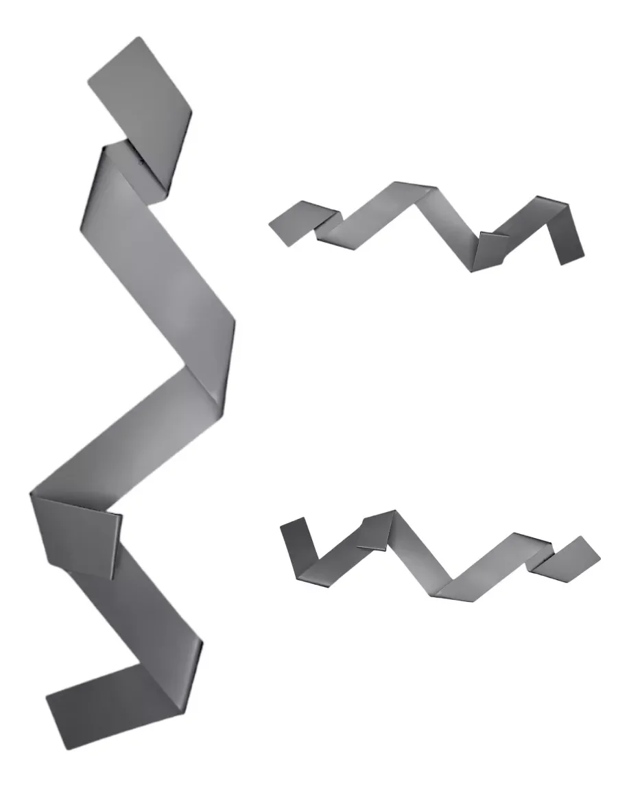 Ver imagem 1 de Escultura Parede Decoração Salas Hall Escadas Escritório Exclusivo no Brasil Home Decor Prateado