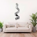 Ver imagem 4 de Escultura Parede Decoração Salas Hall Escadas Escritório Exclusivo no Brasil Home Decor Prateado