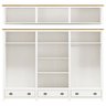 Guarda Roupa Roupeiro 12 Portas 3 Gavetas Topázio 9134bf Branco Freijó Finestra - 3
