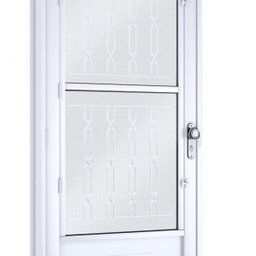 Porta de Aço Postigo 215x90cm com Grade Mosaico e Vidro Mini Boreal Lucasa - 3