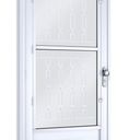 Ver imagem 3 de Porta de Aço Postigo 215x90cm com Grade Mosaico e Vidro Mini Boreal Lucasa Branco