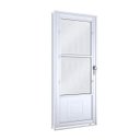 Ver imagem 2 de Porta de Aço Postigo 215x90cm com Grade Mosaico e Vidro Mini Boreal Lucasa