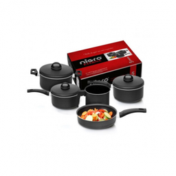 Conjunto Eterna 5 Peças Antiaderente Nigro - 25915 - 1 Conjunto Eterna 5 Peças Antiaderente Nigro - 25915 - 1