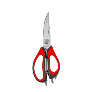 Tesoura Culinária 6 em 1 - Casa e Cozinha:vermelho