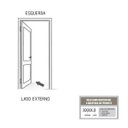 Ver imagem 4 de Porta de Aço Postigo 215x90cm com Grade Mosaico e Vidro Mini Boreal Lucasa