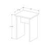 Mesa de Jantar Dobrável Nature com Bancos em Mdf - Vira Aparador - 7
