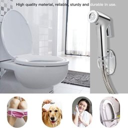 Ducha Higiênica Intima Luxo Abs Cromada 1m para Banheiro - 3