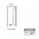 Ver imagem 4 de Porta de Aço Postigo 215x90cm com Grade Mosaico e Vidro Mini Boreal Lucasa