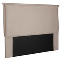 Ver imagem 1 de Cabeceira Estofada Cama Box Casal King Size Veneza 195cm Suede Bege - Desk Design