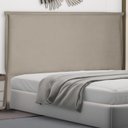 Ver imagem 2 de Cabeceira Estofada Cama Box Casal King Size Veneza 195cm Suede Bege - Desk Design
