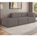 Ver imagem 1 de Sofá Modulado 3 Lugares 231cm Espuma D33 Multimóveis Cr45353 Bege Escuro