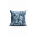 Ver imagem 1 de Kit 2 Almofadas Decorativas: Listras & Folhagens Azul