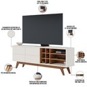 Ver imagem 5 de Rack para Sala Makai com Painel para TV 70 pol Lara C04 Freijó Off White Matte - Lyam Decor