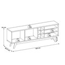 Ver imagem 6 de Rack para Sala Makai com Painel para TV 70 pol Lara C04 Freijó Off White Matte - Lyam Decor